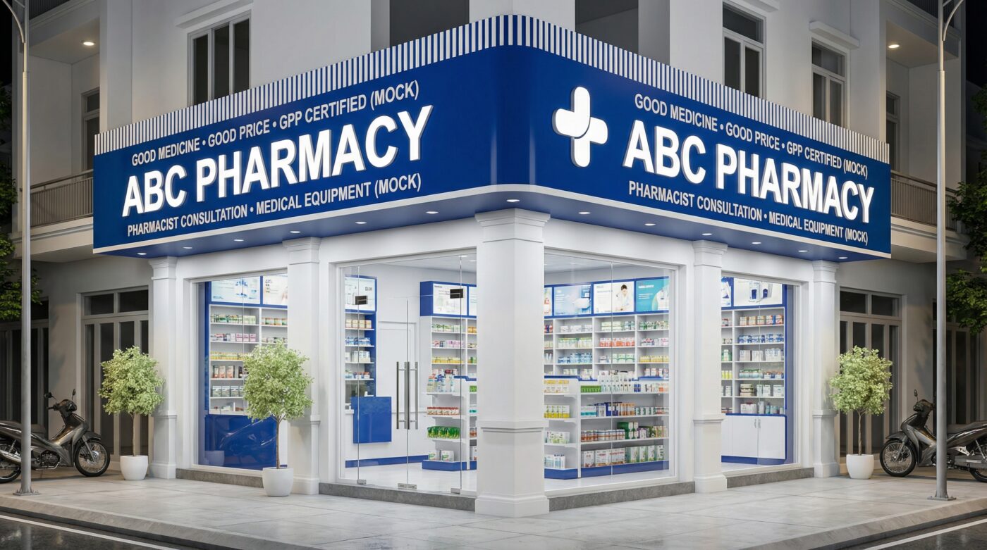 Báo Giá Thiết Kế & Thi Công Nhà Thuốc Trọn Gói 2026 (SG, Bình Dương, Đồng Nai, Long An, Tiền Giang)
