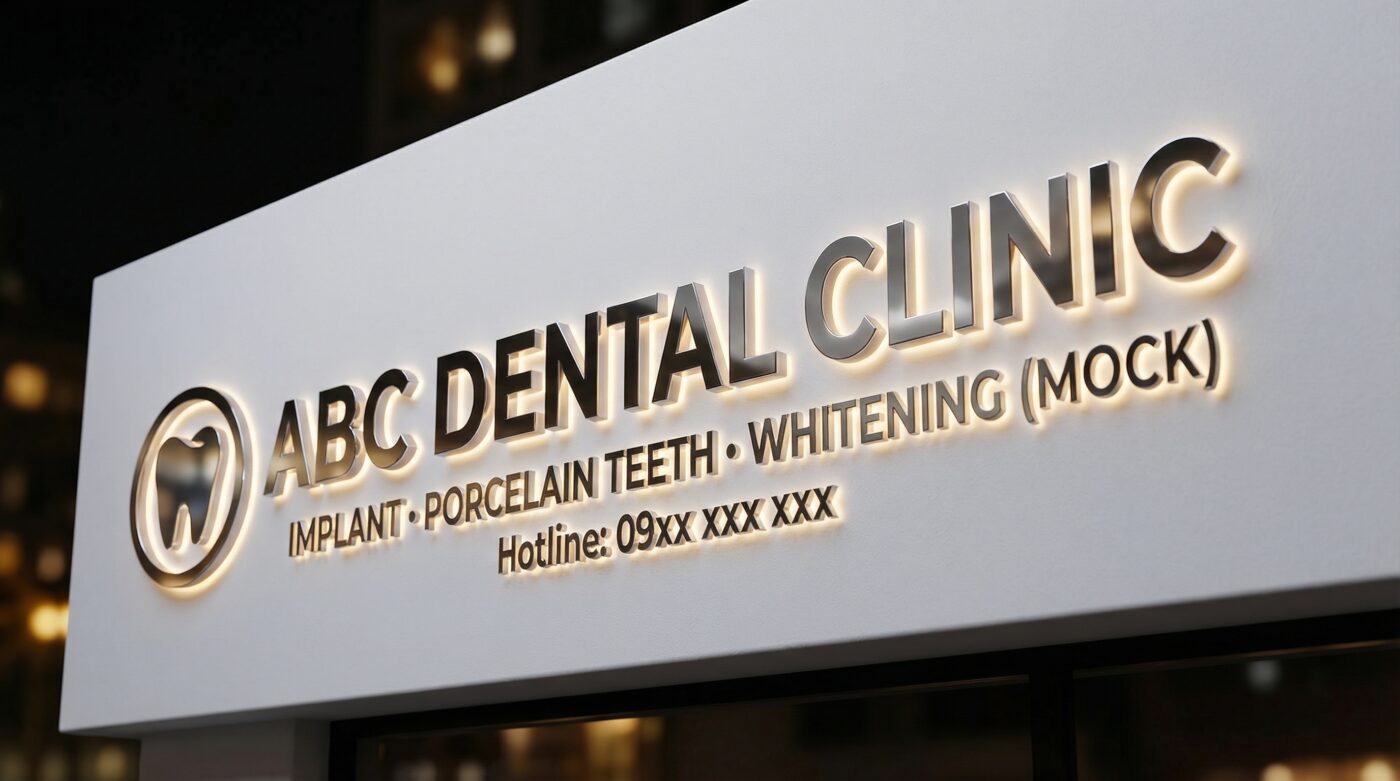 Biển Hiệu Phòng Khám Nha Khoa tại TPHCM