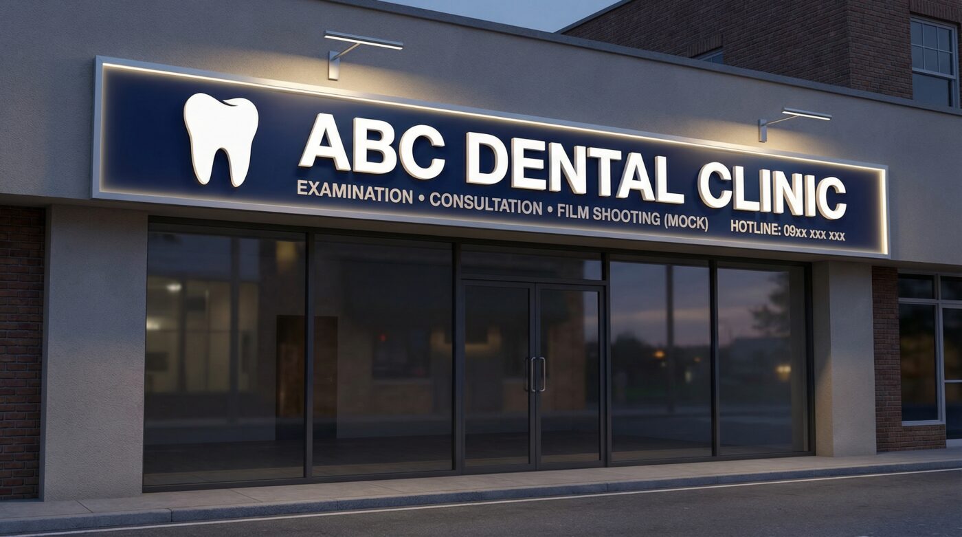 Biển Hiệu Phòng Khám Nha Khoa tại TPHCM