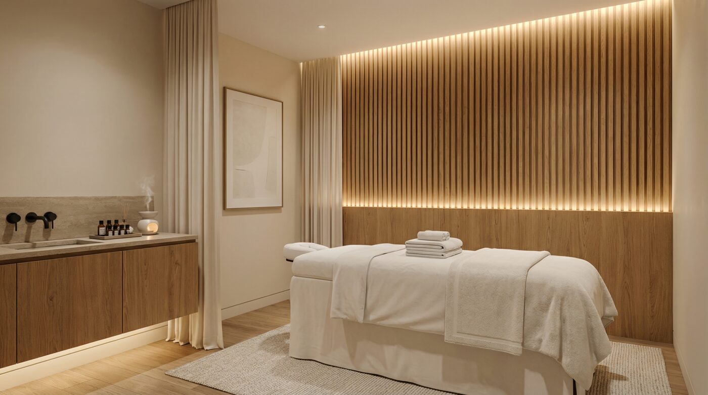 Thi Công Spa Tại Long An/Tiền Giang: Thiết Kế 3D – Thi Công Trọn Gói – Bàn Giao Đúng Hẹn
