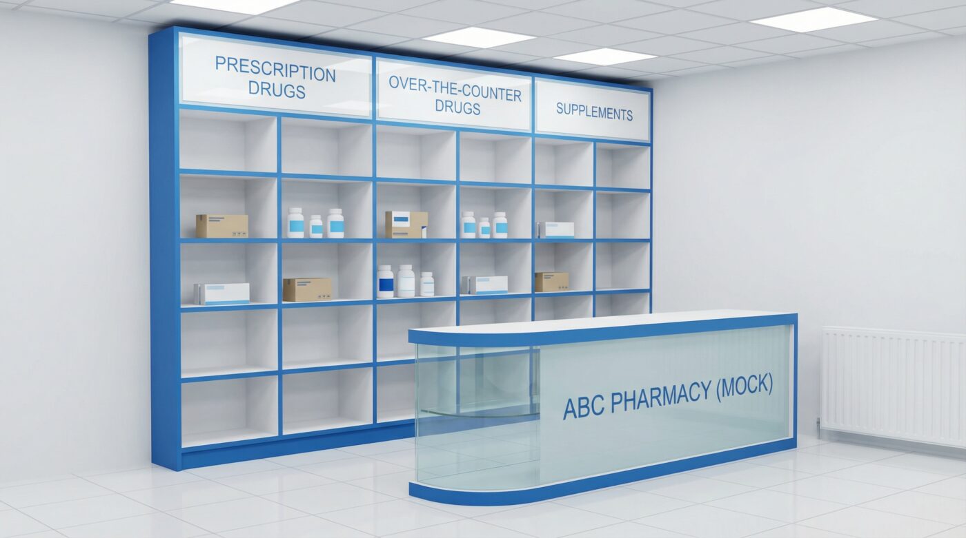 Thi công trọn gói nhà thuốc chuẩn GPP tại TP.HCM – Nội Thất + Biển Hiệu + Nhôm Kính