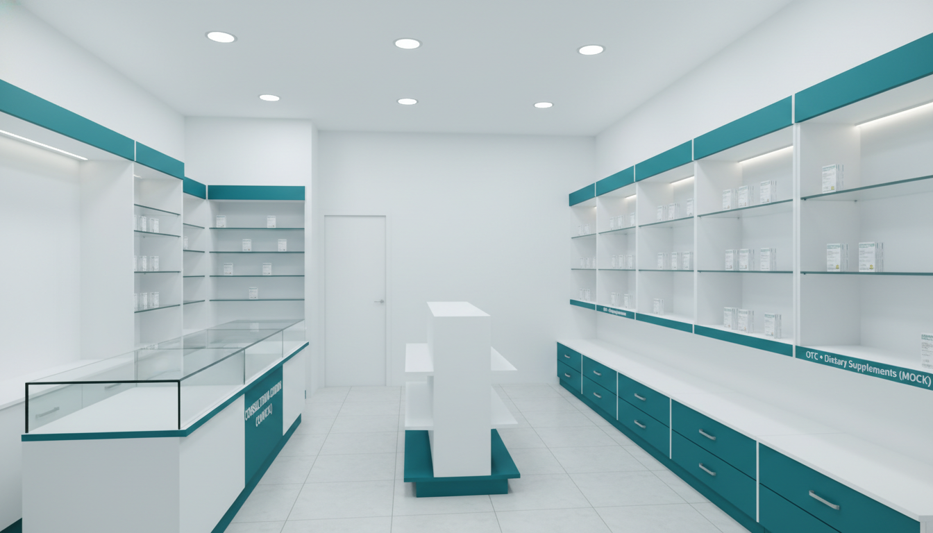 Top 15 Mẫu Thiết Kế Nhà Thuốc Đẹp – Tối Ưu Trưng Bày, Sáng & Sạch
