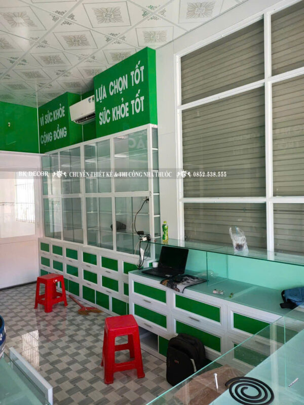Thi Công Quầy Thuốc Nhỏ 10–20m²