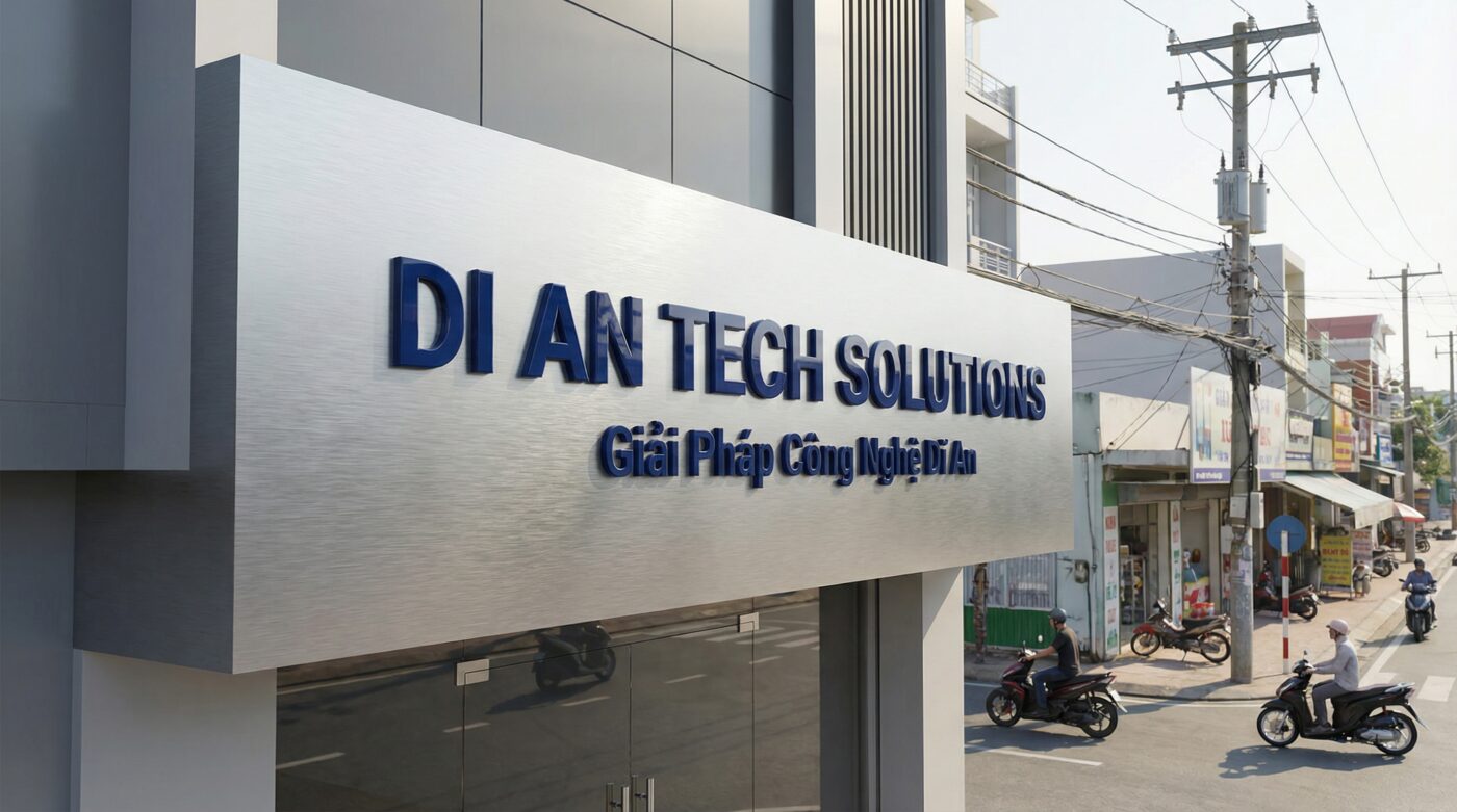 Thi Công Bảng Hiệu Công Ty Dĩ An Bình Dương