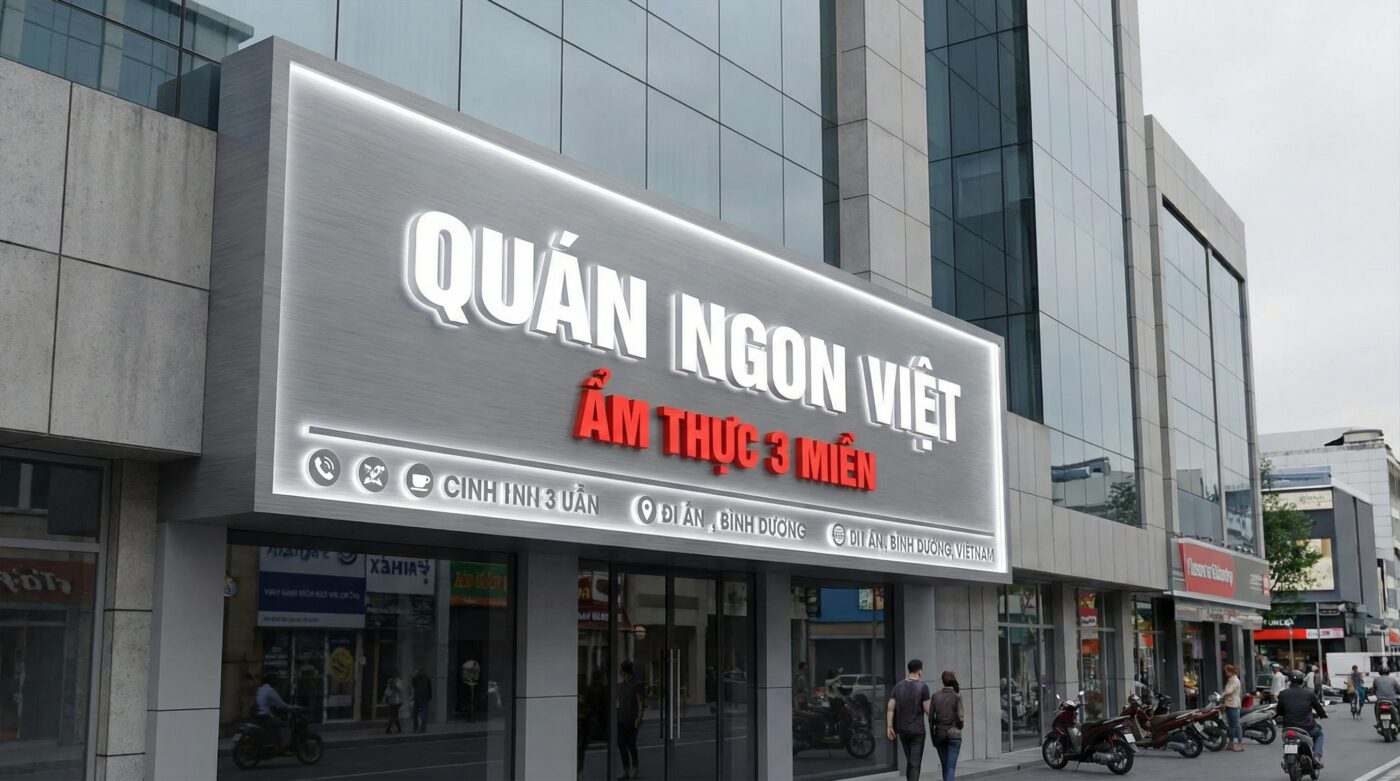 Thi Công Bảng Hiệu Quảng Cáo Alu Tại Dĩ An